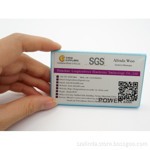 2200mah credit card mobile power bank